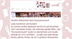 Desktop Screenshot of kurzwarenrausch.de
