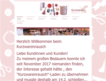 Tablet Screenshot of kurzwarenrausch.de